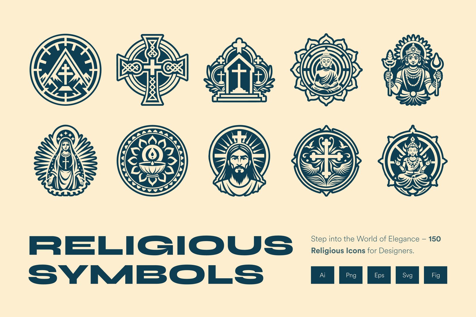 Religious Icons Symbols