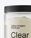 Clear Jar With Powder Mockup