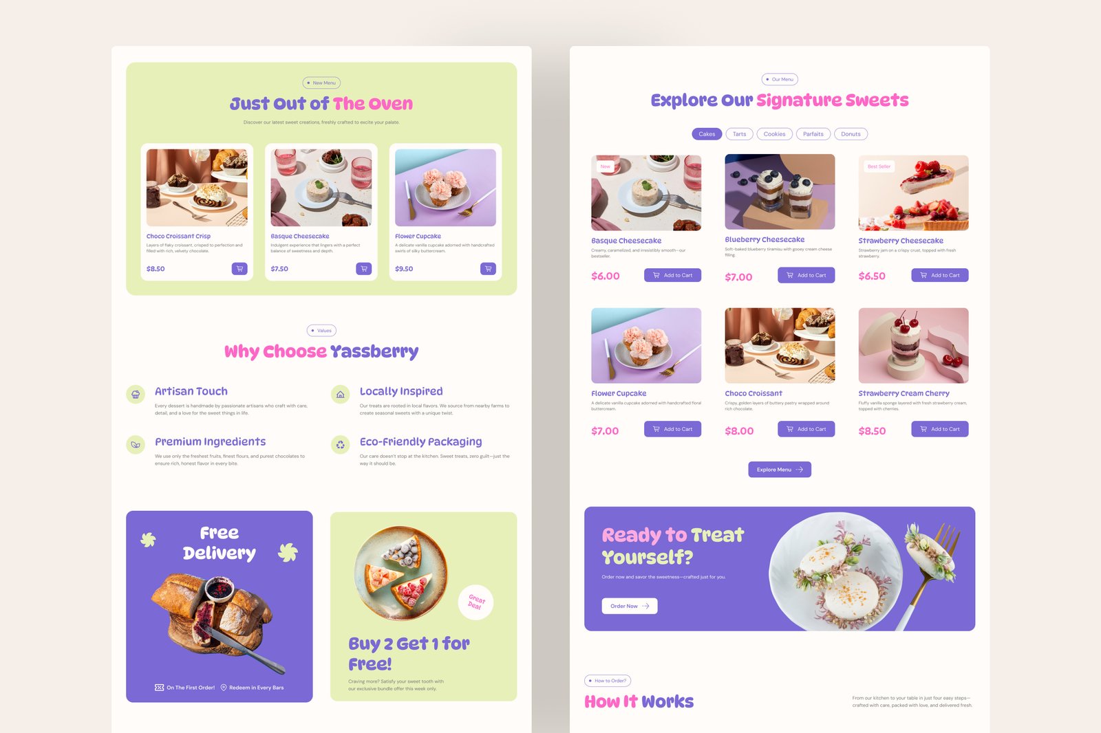 YassBerry - Portfolio Website UI Figma Template
