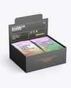 Box with Metallic Trading Card Packs Mockup