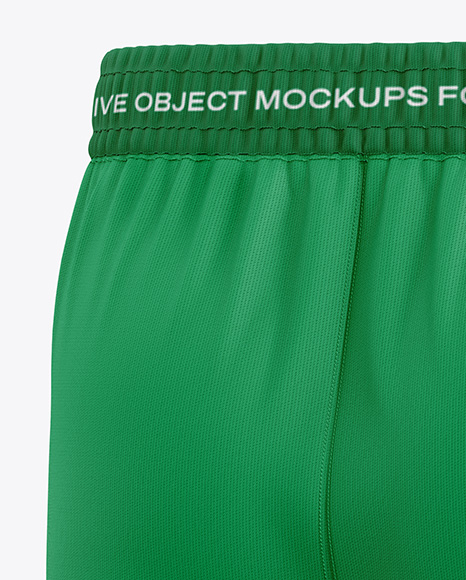 Men’s Sports Shorts Mockup – Back Half Side View