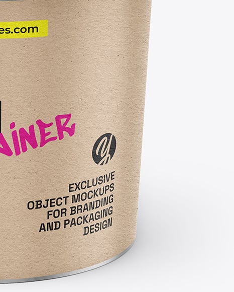 Matte Metallic Bucket Mockup