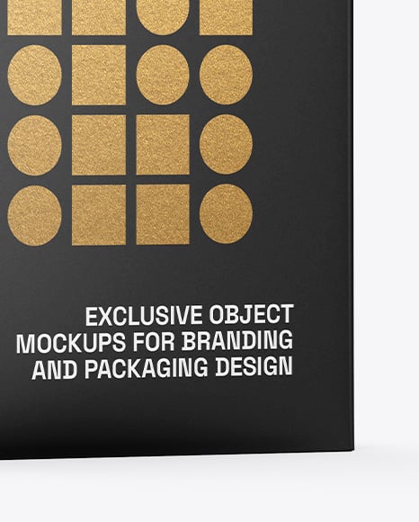 Paper Box Mockup – Half Side View