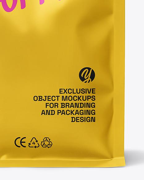 Matte Coffee Bag Mockup