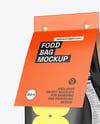 Matte Package with Paper Label Mockup