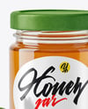 Glass Jar with Sage Honey Mockup