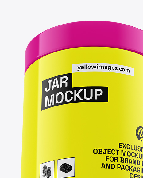 Glossy Jar Mockup