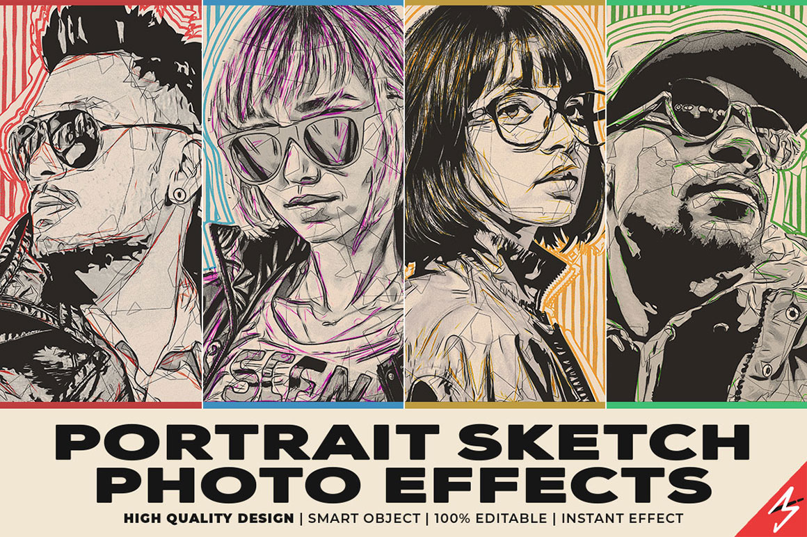 Portrait Sketch Photo Effects