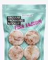 Vacuum Pack with Frozen Fish Mockup