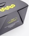 Paper Food Box in Kraft Paper Sleeve Mockup