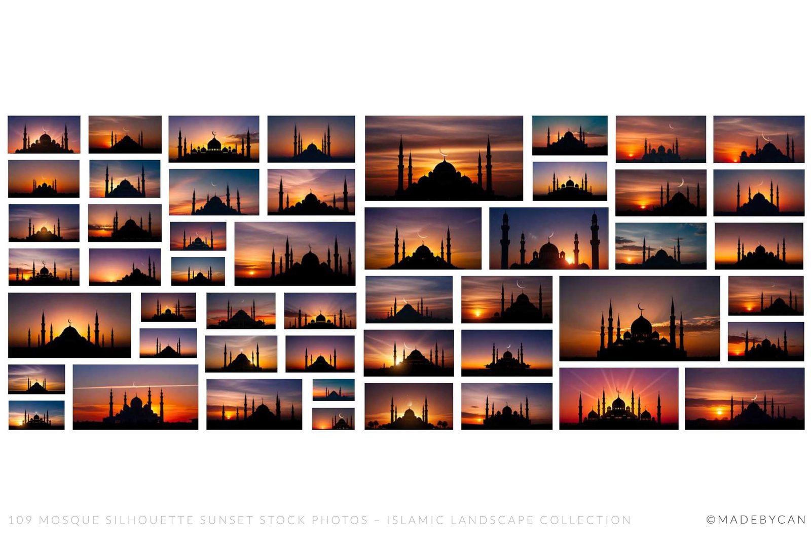 109 Mosque Silhouette Sunset Stock Photos – Islamic Landscape Collection
