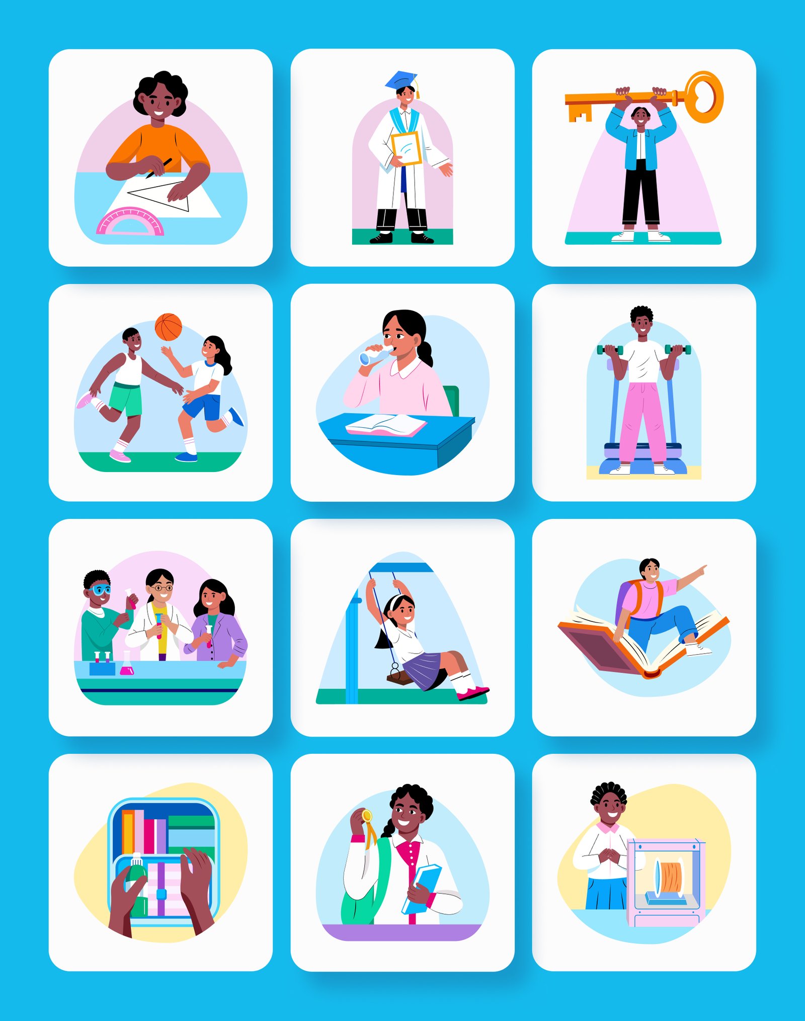 Back To School Illustration Art Pack