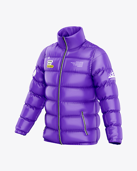 Glossy Down Jacket Mockup