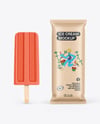 Kraft Flow Pack W/ Ice Cream Mockup