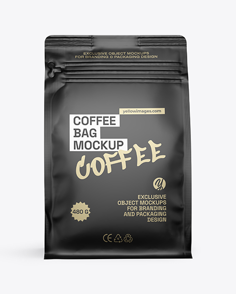 Matte Coffee Bag Mockup