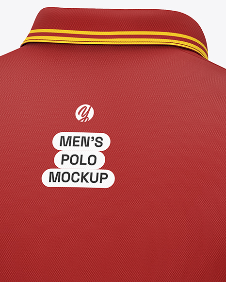 Men's Short Sleeve Polo Shirt Mockup