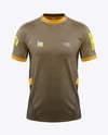 Round Collar Soccer Jersey Mockup