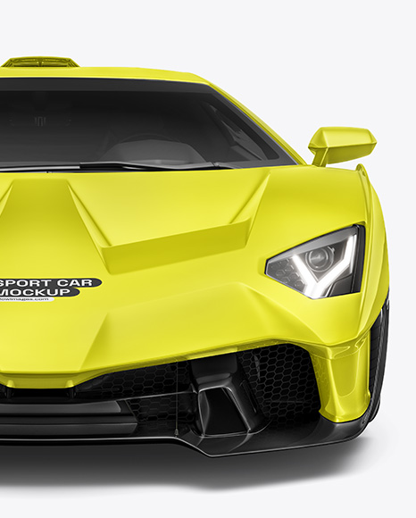 Sport Car Mockup - Front View