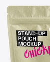 Kraft Stand-up Pouch with Chickpea Mockup