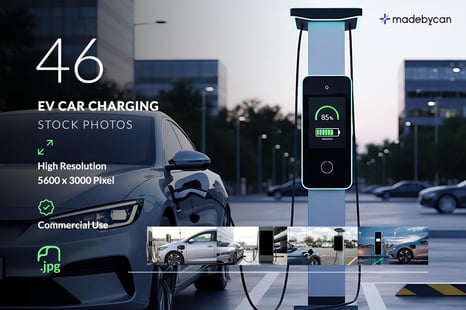 46 Electric Car Charging Stock Photos – Modern EV Technology - Stock Photos