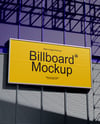 Street Billboard on a Wall Mockup