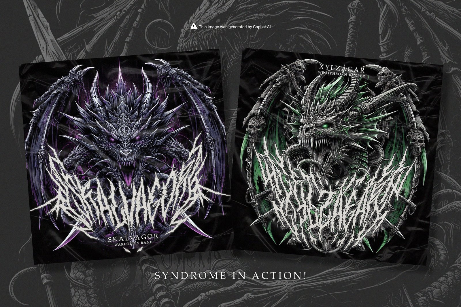 Syndrome – Condensed Black Metal Font