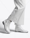 Chelsea Boots on Woman's Legs with Pants Mockup
