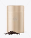 Kraft Paper Tube with Tea Mockup