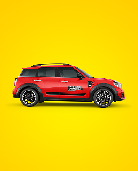 Hatchback Mockup - Side View