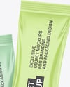 Two Glossy Sachets Mockup