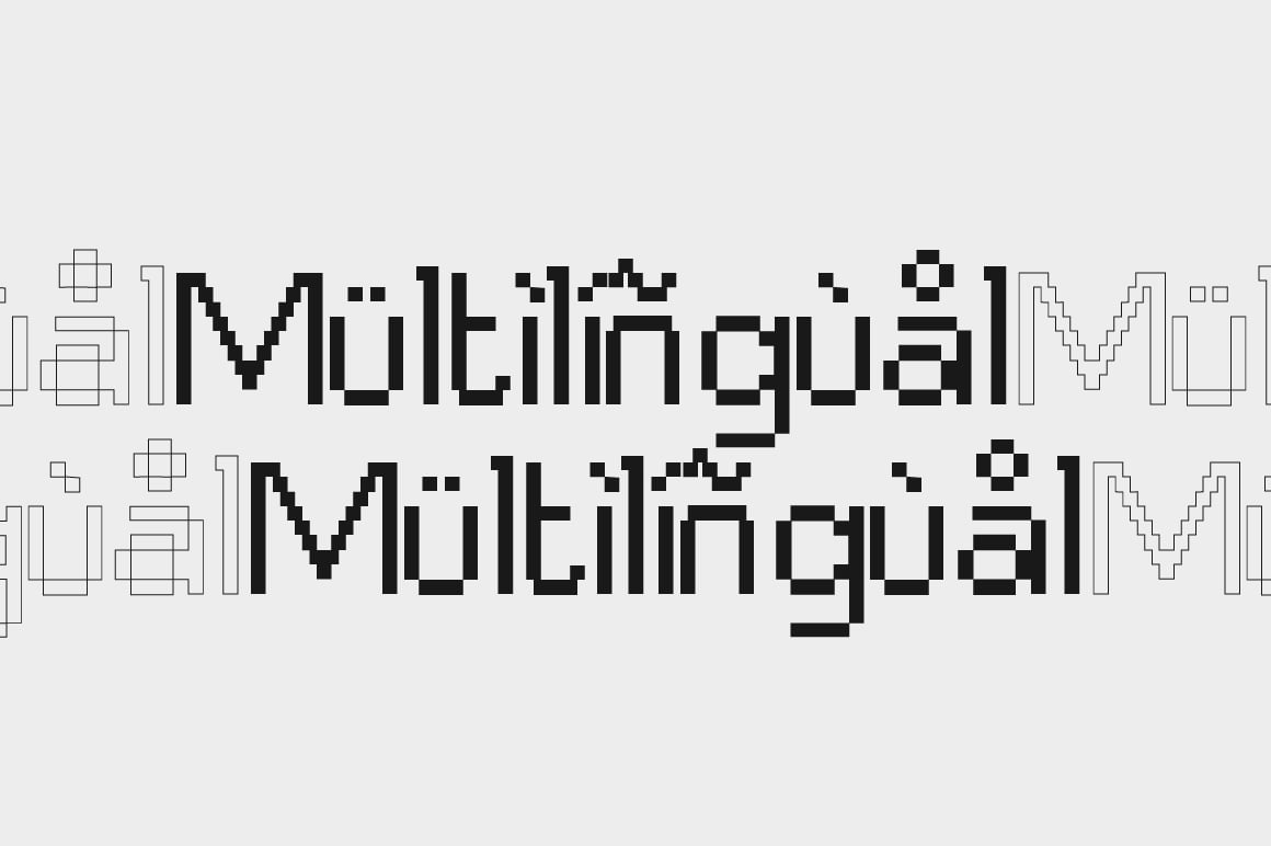 Bitend Geometric Edgy Y2K Pixel Font