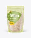 Frosted Stand-Up Pouch w/ Oatmeal Mockup