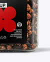 Square Plastic Jar with Whole Cloves Mockup