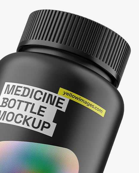 Matte Medicine Pill Bottle Mockup