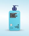 Square Cosmetic Bottle with Pump Mockup