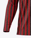 Men's Heather Long Sleeve Polo Shirt Mockup - Front View