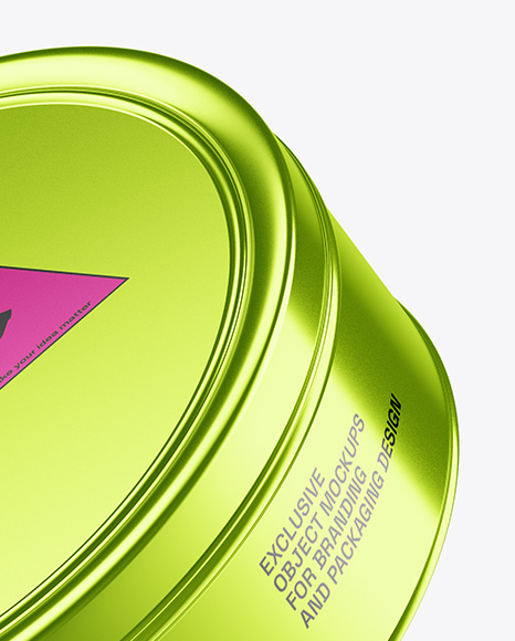 Round Tin Box Mockup