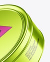 Round Tin Box Mockup