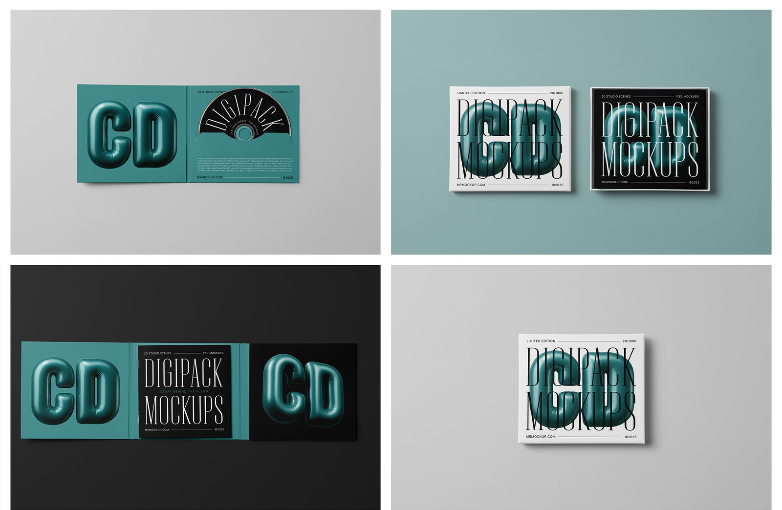 CD Digipack Mockups