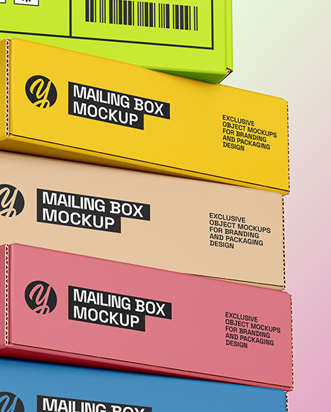 Paper Mailing Boxes Mockup