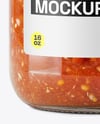 Jar with Tomato Bruschetta Mockup