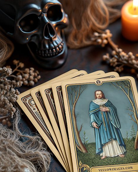 Stack of Cards Mockup
