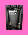 Glossy Stand Up Pouch Mockup