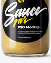 Jar with Dijon Mustard Mockup