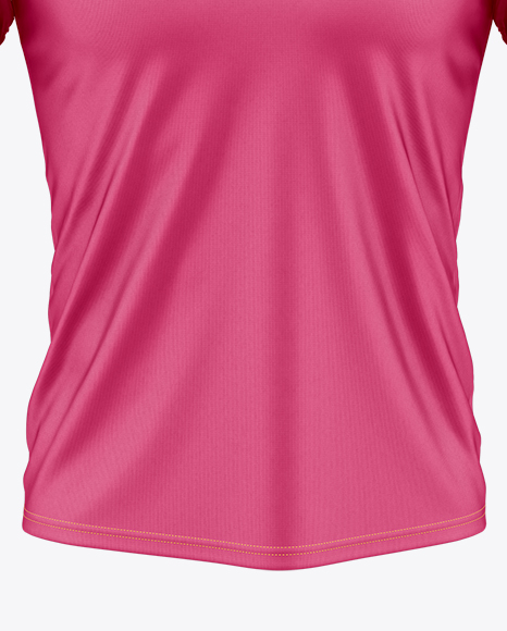 Round Collar Rugby Jersey Mockup - Front View