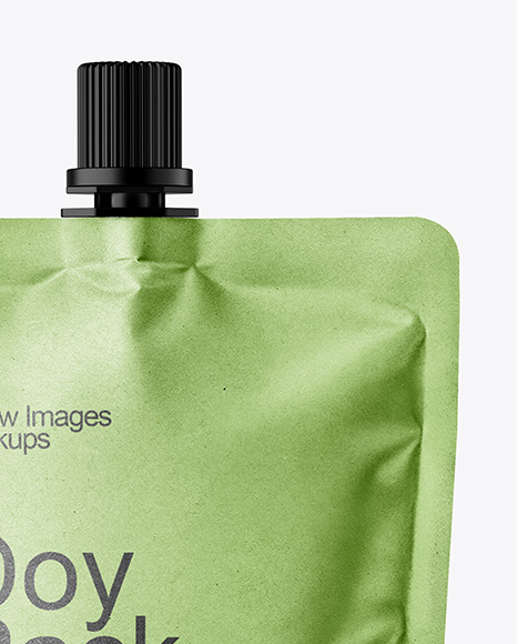 Kraft Paper Doy Pack Mockup