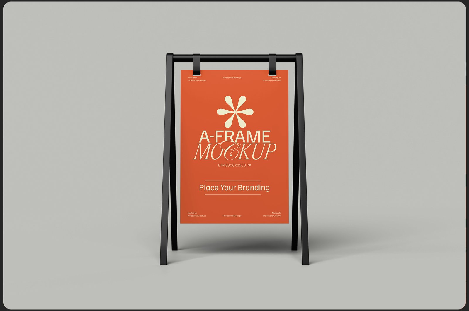 A-Frame Sidewalk Sign Mockup