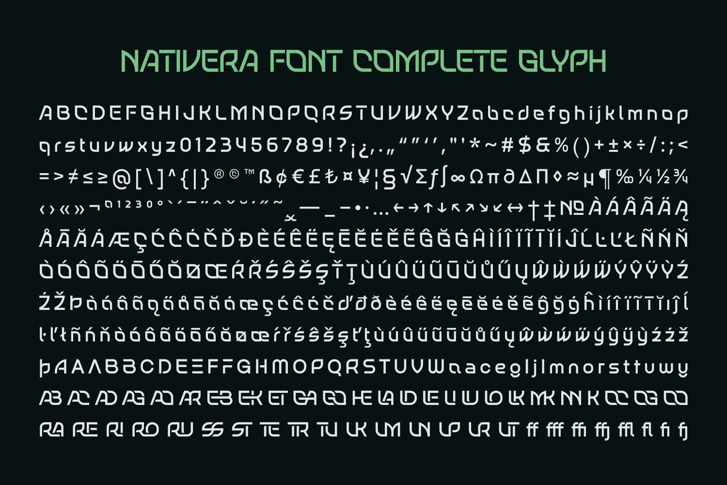 Nativera Font Family