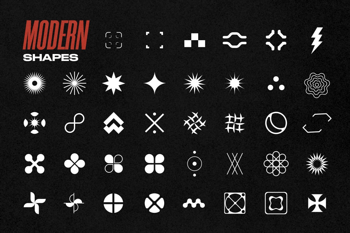 Cyber Y2K Shapes