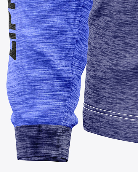 Melange Jersey Mockup - Half Side View